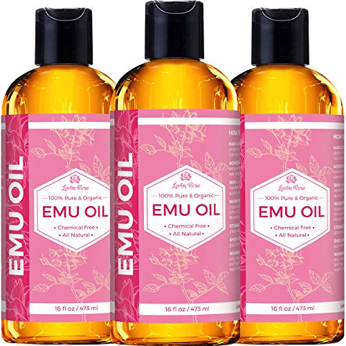 Leven Rose Emu Oil 100 Pure Natural Scar Minimizer Anti Aging Skin