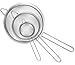 Cook N Home 3 Piece Fine Mesh Strainer Set, Stainless Steel