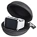 Single Watch Travel Case – Portable Hard Watch Box with Zipper & Soft Felted Interior for Storage, Holding, and Carrying Men’s Wristwatch and Smart Watch up to 47mm