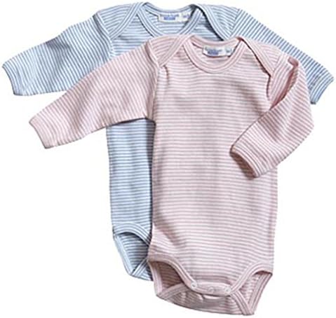 Organic Cotton Long-Sleeved Onesie, 98-104 (2-4 yrs), pink stripes