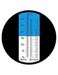 Brix refractómetro con ATC, Digital Handheld refractómetro, Dual scale specific Gravedad 1,000 1,130 y Brix 0 32  para la cerveza vino y las Frutas, desde hamh Optics & Tools