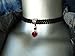 Twilight's Fancy Swarovski Crystal Heart Pendant Choker (Siam Red, Large)