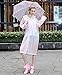 Aircee (TM) Transparent Women Ladies Rainwear Dots Style Hooded Jacket Long Raincoat (L, Pink Snow)