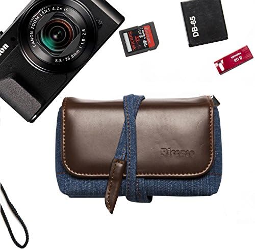 Compact Camera Case For Digital Cameras - Leather Point and Shoot Camera Case - Canon PowerShot, ELPH, SX Series etc - Nikon, Sony, Olympus, Panasonic, Ricoh &amp; More