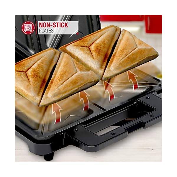 NETTA-Deep-Fill-Toastie-Maker-2-Slice-Sandwich-Toaster-Easy-to-Clean-Extra-Deep-Non-Stick-Plates-Non-Slip-Rubber-Feet-900W-Stainless-Steel-Black NETTA Deep Fill Toastie Maker - 2 Slice Sandwich Toaster - Easy to Clean - Extra Deep Non-Stick Plates - Non-Slip Rubber…