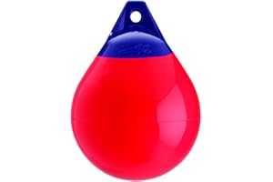 Boating Accessories New A Series Buoy polyform 84-334-489 Dia. 14 1/2" Height 19-1/2" Red Eye 1-1/8"