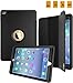 SEYMAC for iPad Air 2 Case, Three Layer Drop Protection Rugged Protective Heavy Dutycase iPad air2 cover with Magnetic Smart Auto Wake/Sleep Cover for Apple iPad Air 2 (Black)