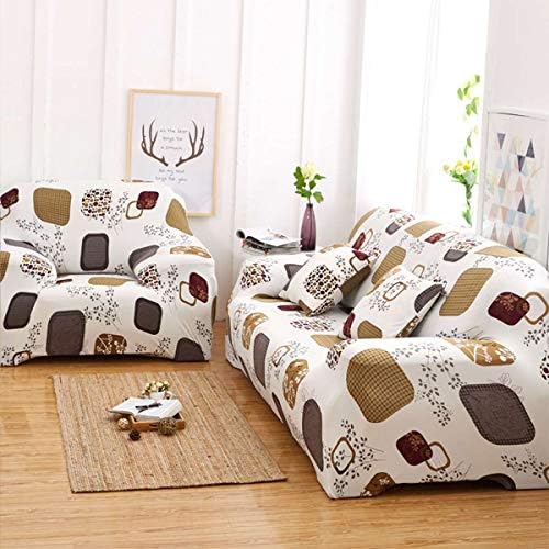Sofa Cover - 1 2 3 4 Seater Sofa Cover Chair Couch Protect Loveseat Slipcover Stretch Elastic Single Seat Five - Anti Arms Black Duck Sets Ivory Used Strap Gold Navy Waterproof Jacquard M