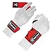 Premium Wrist Wraps Lifting Straps Bundle w/Carry Bag | Professional Grade Heavy Duty Hand and Wrist Support Weightlifting w/ 2 Year No Questions Asked Warranty (Red, Wraps & Straps Combo)