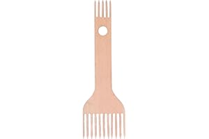 Weaving Loom Comb Double Ended Ergonomic Design Beech Wood Comb for Weaving Craft for Hat Making Household Use