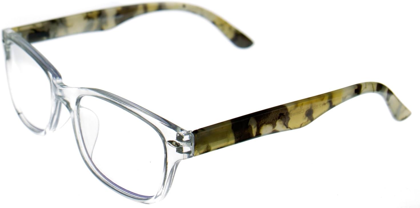 reading glasses clear on top no line