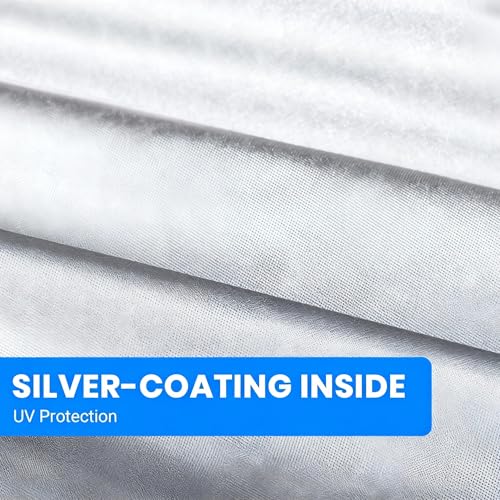 Favoto Bike Cover Outdoor Waterproof Bicycle Cover Thicken Oxford Windproof UV Sun Snow Dustproof with Lock Hole Storage Bag for Mountain Road City Bike Beach Cruiser Sport Bike | 420D Heavy Duty Bike Cover Rain Sun UV Dust Wind Proof with Storage Bag Bike Tarp for EBike Mountain Road City Bike, Black
