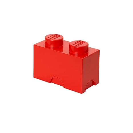 Lego Storage Brick 2 Medium Red