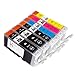 Sophia Global High Yield Compatible Ink Cartridge Replacement for Canon PGI-250XL CLI-251XL (Pack of 6: 2 PGI-250XL Large Black, 1 CLI-251XL Small Black, 1 Cyan, 1 Magenta, 1 Yellow)