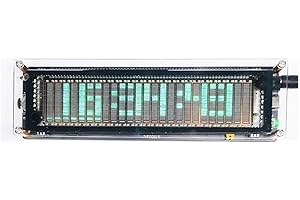 TREASURECAVE AK2515 MIC Pick up Audio Spectrum Analyzer with VFD Sound Level Meter, VU Meter Screen Display Signal Spectrum Analyzers Tool