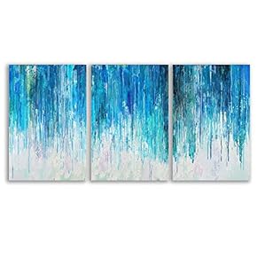 Wall26-3 Plane Canvas Wall Art-Abstract Oil Painting-Giclee Painting Wall Bedroom Living House Decoration Home Art - 16"x24" x 3 Panels