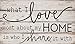 P. Graham Dunn What I Love Most About My Home White Wash 24 x 14 Inch Solid Pine Wood Pallet Wall Plaque Sign