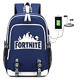 Kids Backpack School Bag Bookbag with USB Charging Port (6-Blue)