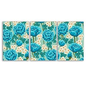 3 Panel Blossoms Painting Wall Bedroom Living House...