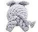 EXPAWLORER Cotton Dental Teaser Puppy Pet Chew Rope Toys for Small Dog Biting 11-inch,Elephant