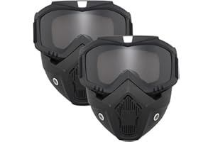 GVAKVTGK Tactical Full Face Mask, Paintball Mask, Removable and Adjustable Goggles Mask, CS Games, Halloween, Film Props and Other Outdoor Activities