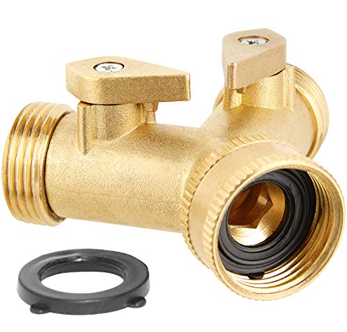Haus & Garten 2-Way Brass Hose Splitter - Thumbnail 6
