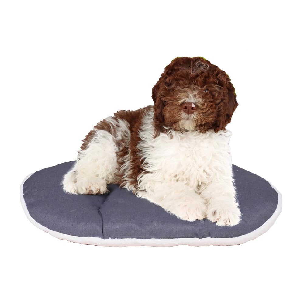 Ferplast Dog Bed Medium Dog Cushion Washable Pet Mattress in Cotton with Soft Padding, 78 x 50 m. Brown