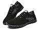 reamcity Women's Water Shoes Athletic Sport Lightweight Walking Shoes Black 7