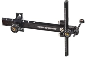 AMEYXGS Archery Recurve Bow Sight Accessories T Shape Archery Shooting Target Sight Adjustable Bowsight with 0.059" Optical Fiber Single Pin Bow Sight for Target Practice