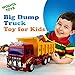 WolVol Big Dump Truck Toy for Kids - Solid Plastic Heavy Equipment Vehicle Toy - Ideal Gift Idea for Kids Boys & Girls (Heavy Duty)
