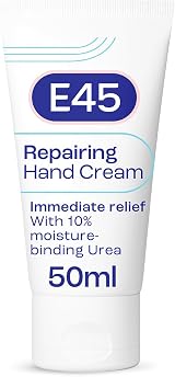 E45 Repairing Hand Cream 50ml for Very Dry Sensitive Hands Non-Greasy Absorbs