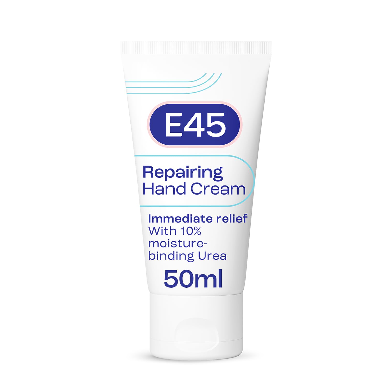 E45 Repairing Hand Cream 50ml - E45 Hand Cream for Dry and Damaged Hands - Suitable for Dry and Senstive Skin - Non-greasy Hand Repair Cream for Soft and Supple Hands - Fast Absorption Formula