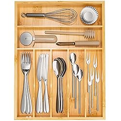 WUSHIZHUHUN Flatware Organizer Silverware Drawer