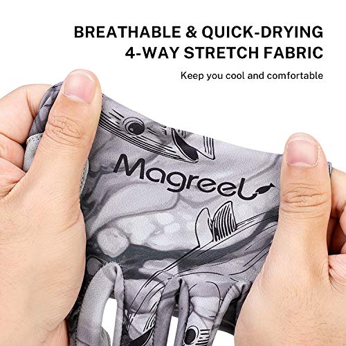 image for Magreel UV Protection Fishing Gloves for Men Women, UPF50+ Sun Protect