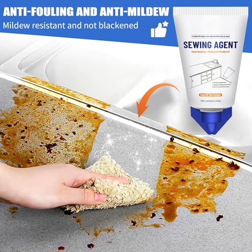 TERRIFI Tile Grout Paint, Cement Crack Filler, Grout Sealer for Shower Tile, Floor Tile, and More - Complete Solution for Filling Cracks and Gaps in Tile Surfaces, Easy and Safe to Use(White)