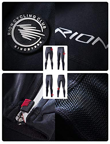 RION Women's Cycling Bike Pants Riding Gel Padded Bicycle Tights