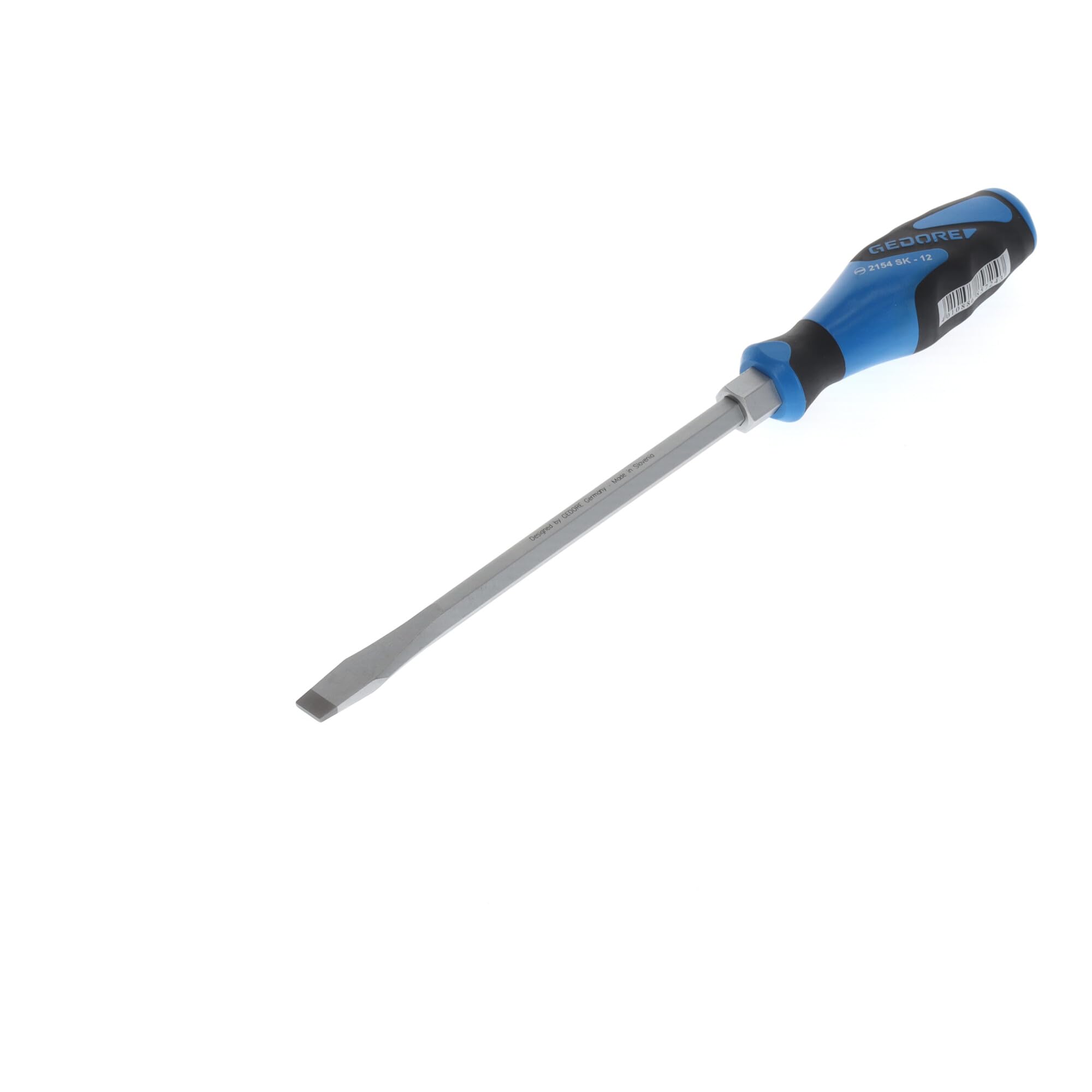 GEDORE Screwdriver slotted with striking cap, Screwdriver, 3-component handle, length 320 mm, Tool, 2154SK 12