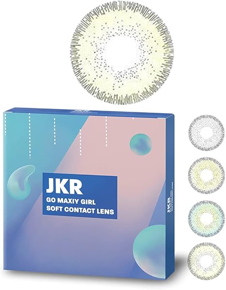 Amazon １ヶ月交換 度なしスコア美 2枚入 コスプレ ハーフ目 フチなし 高発色カラコン アップルジュレオーロラ4色 ヨーロッパブラウン Jkr ソフトコンタクトレンズ