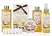 Spa Gift Basket Refreshing Fragrance Enriched with Natural Argan Oil, Perfect Wedding, Birthday or Anniversary Gift, Bath gift Set Includes 8pc Spa Set Women Gift (Vanilla Argan Oil)