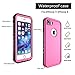 Cozycase Waterproof Case for iPhone 8 /iPhone 7, Shockproof Full-Body Rugged Case with Built-in Screen Protector for Apple iPhone 8/7 / SE2020 -(Pink)