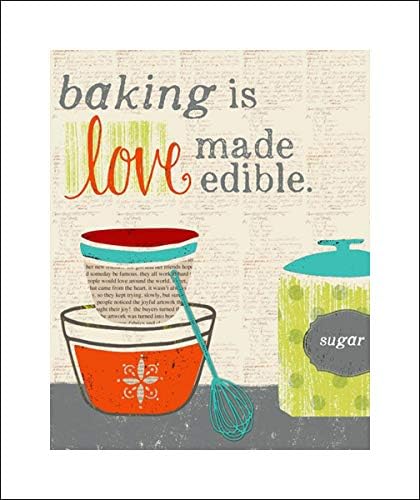 Huge 46x56 Doucette, Katie Art Print by Museum Prints Titled Baking is Love Made Edible