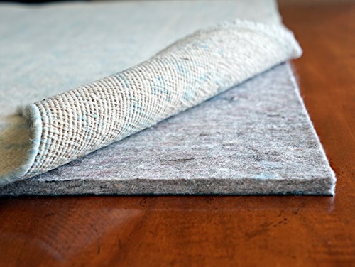 Rug Pad USA, 1/4" Thick, Felt and Rubber, 4'x6', Superior Lock- Premium Non Slip Rug Padding for Hardwood Floors
