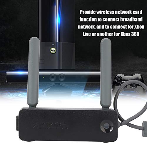 Mugast Wireless Network Adapter for Xbox 360 Game Console,USB 2.4G/5G Dual-Band WiFi Network Card with Dual Antenna