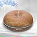 Azorro Essential Oil Diffuser - PREMIUM QUALITY Aromatherapy Diffuser and Adjustable Cool Mist Humidifier with 7 LED Lights Wood Grain
