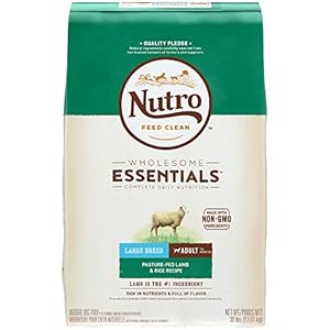 NUTRO WHOLESOME ESSENTIALS  Large Breed Adult Pasture-Fed Lamb & Rice Recipe 30 Pounds