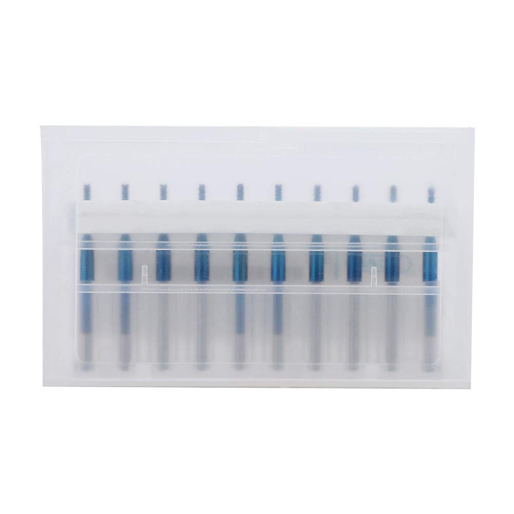 10Pcs Carbide Router Bits 1.5mm Diameter CNC Engraving Bits, PCB Milling End Mills, Blue Coated Corn Milling Cutters for Hardware Processing