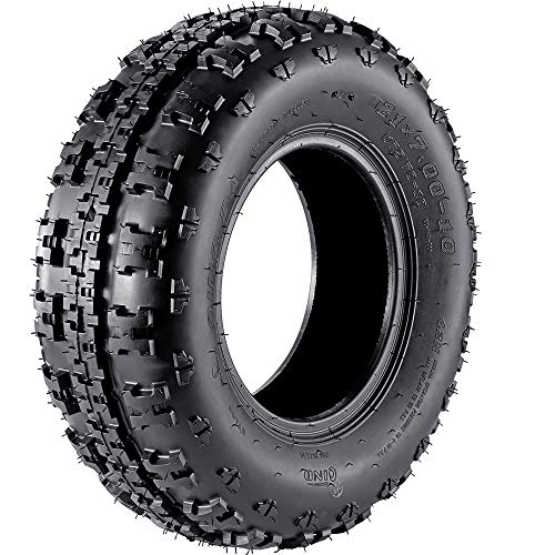 image for VANACC Set of 2 21x7-10 21x7x10 ATV Tires Sport Tires 4PR Tubeless