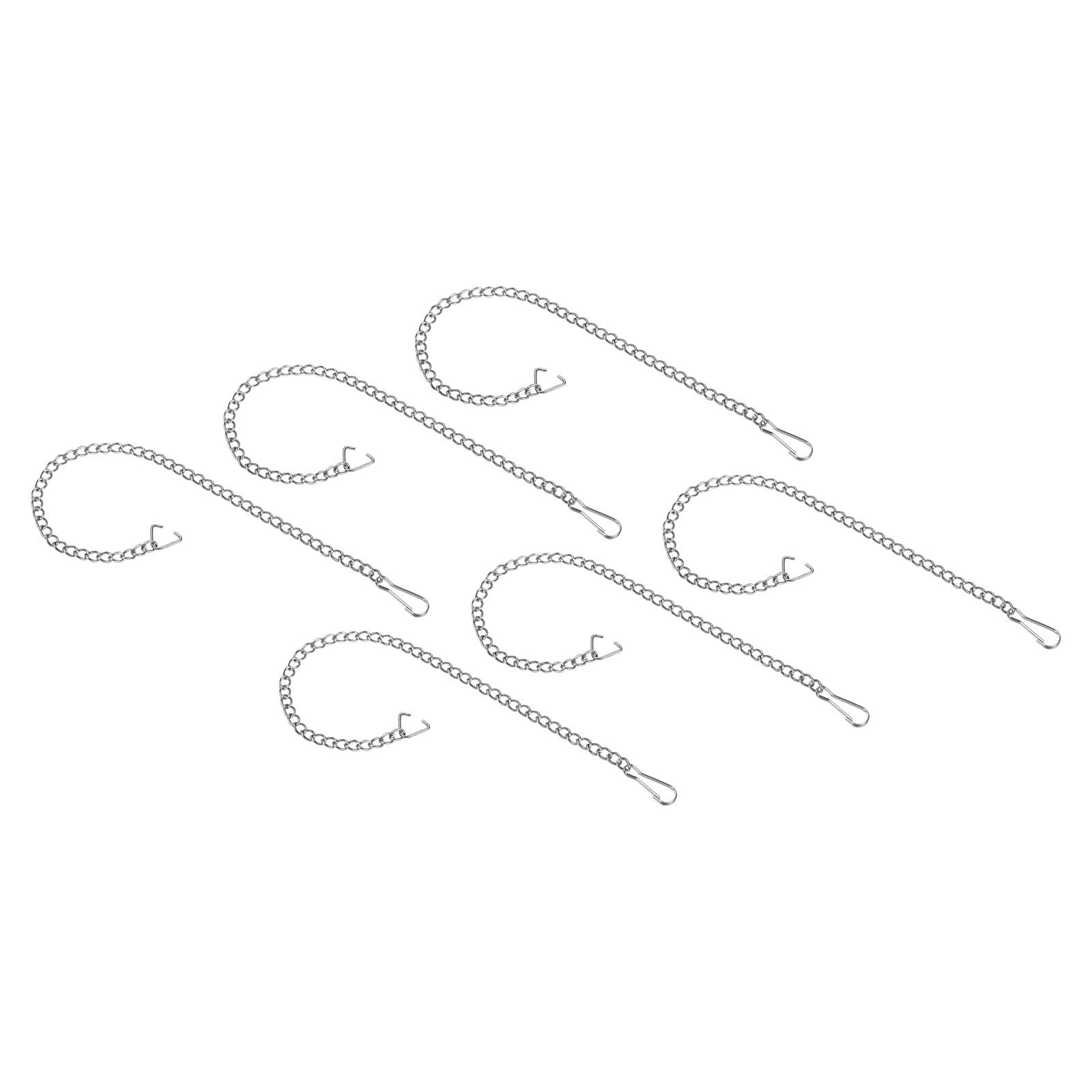 YOKIVE 6 Pcs Toilet Flapper Chain, 304 Stainless Steel Toilet Flapper Lift Chain Replacements, Great for Toilet Flappers (Silver, 9.45-Inch)