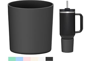 WUQID Higher Silicone Boot Compatible with Stanley Quencher H2.0 40oz 30oz 20oz & IceFlow Flip 30oz 20oz,Fit Same Diameter 20oz-40oz Tumbler Cups Anti-Slip Bottle Bottom Sleeve Cover