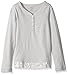 French Toast Girls' Jersey Henley with Lace Trim